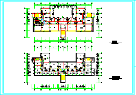 某学校艺术中心全套CAD建筑施工设计图-图二