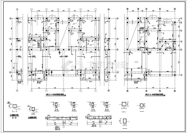 长31米宽13.65米7层砖混住宅楼结构施工图-图一