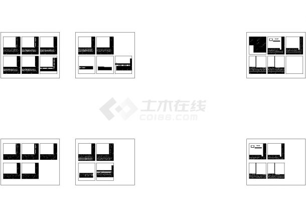 广东深圳某地大平层豪宅样板间室内装修施工图节点cad图-图二