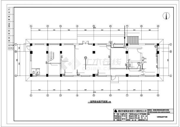 阿克塞石包城办公楼建筑电气施工图（通信系统,信息网络系统）-图一
