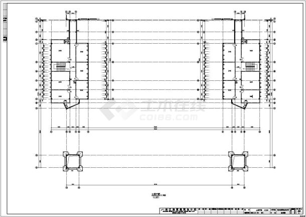 某地集团办公楼建筑设计cad施工图-图二