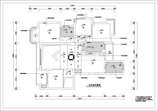 现代复士住宅全套装修设计施工图-图二
