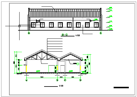某中学食堂CAD建筑设计施工图_图1