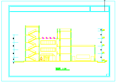 某中学图书科技楼建筑方案设计施工图-图二