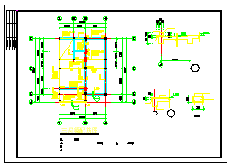 3层砖混结构别墅建筑及结构cad设计施工图（300平米）_图1