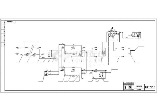 银川市某乡镇小型生活污水处理站全套结构工艺设计CAD图纸-图二