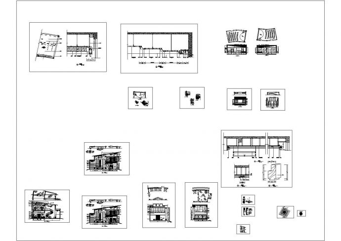 某网红会所CAD室内设计装修施工图_图1