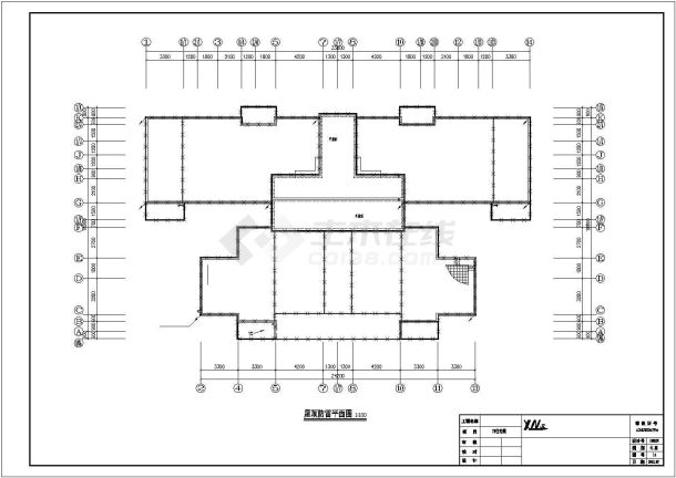 7662.38㎡17层住宅楼电气施工cad图，共十四张-图一