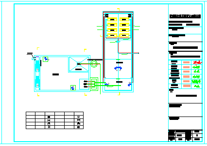 某厂区给排水处理cad设计施工图纸_图1