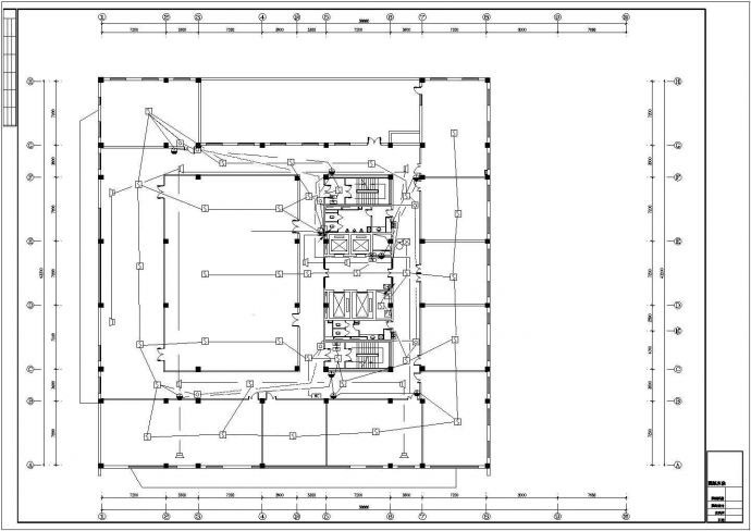 某地区市中心建筑各层消防平面系统设计CAD资料_图1