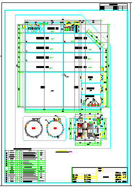 某污水处理工程一体化池cad设计施工图30张