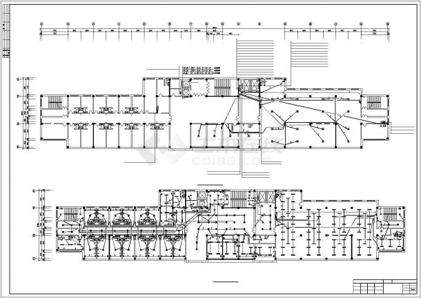 某地区市中心建筑各层干线照明系统设计CAD资料-图二