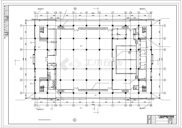 某工厂餐厅及宿舍楼CAD建筑结构施工图-图一