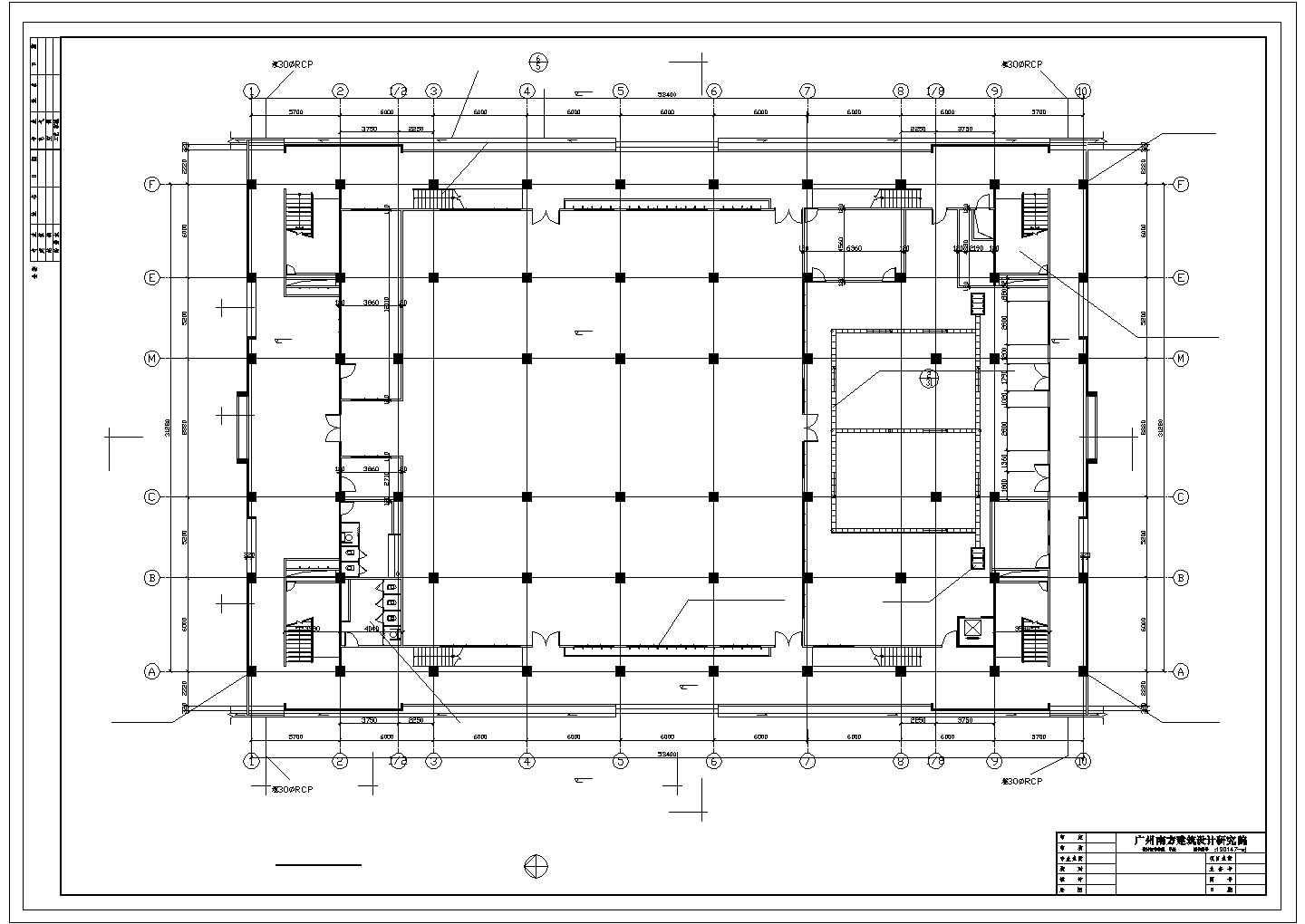 某工厂餐厅及宿舍楼CAD建筑结构施工图