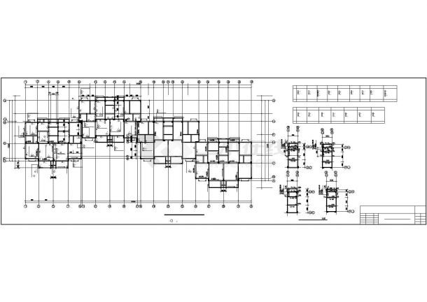 某地区市中心多层弧形框架私人住宅楼建筑设计CAD资料-图二