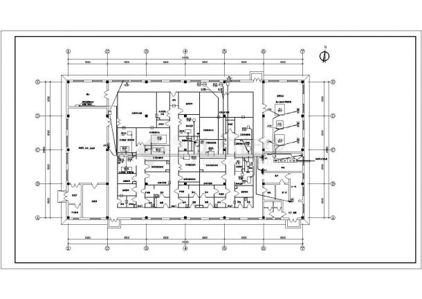 某药厂电气全套剖面CAD参考图-图二