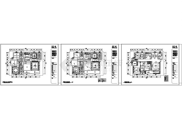 某中式4室2厅2卫CAD室内装修设计施工图-图二