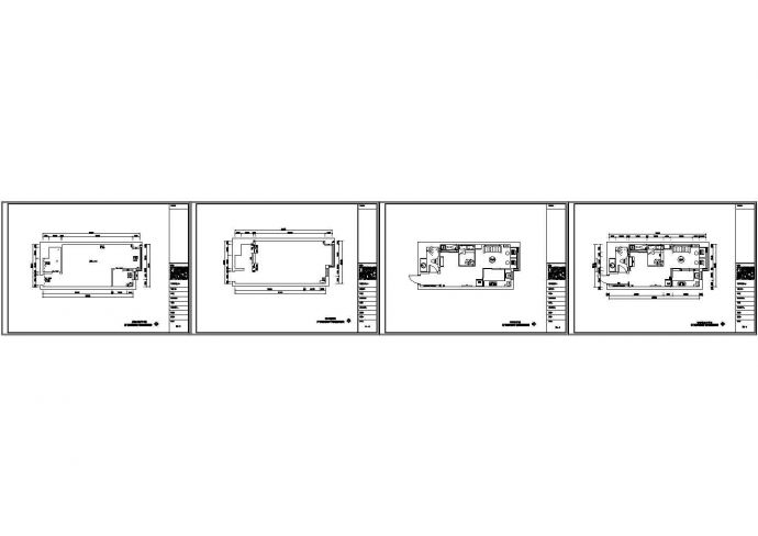 某公寓1室1卫CAD室内装修设计施工图_图1