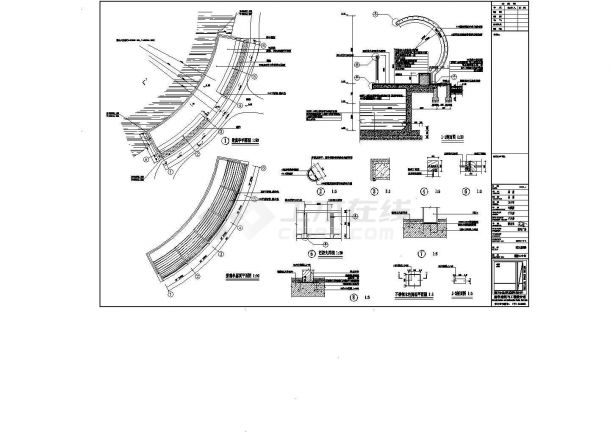 广东省东莞市石龙镇人民广场CAD建筑设计施工图纸-图一