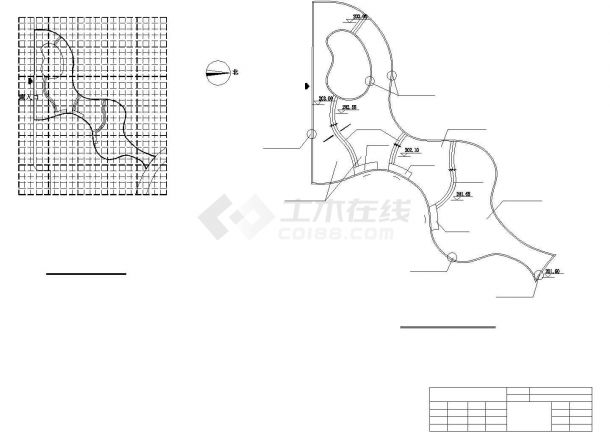 某长春市某区级公园CAD景观设计施工图-图一