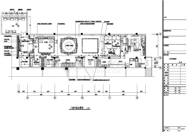  CAD Interior Design and Decoration Drawing of a Chinese Restaurant - Figure 1