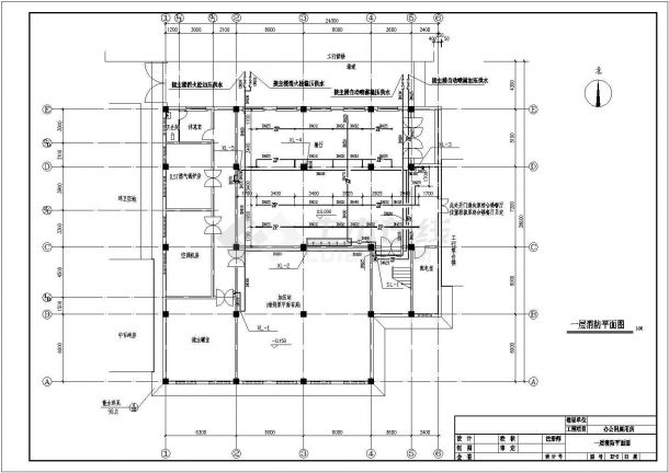 某商业综合楼空调系统设计cad全套施工图（含设计说明，含消防设计）-图二