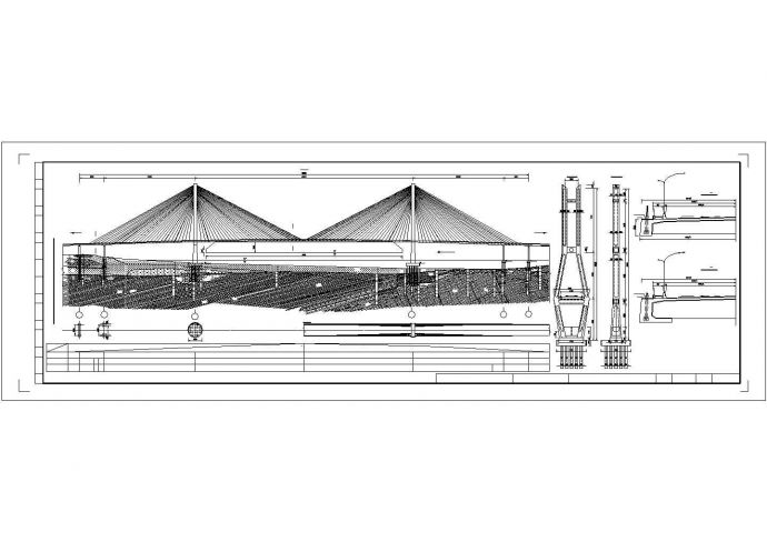 某鄂黄长江公路大桥CAD钢结构设计图纸_图1