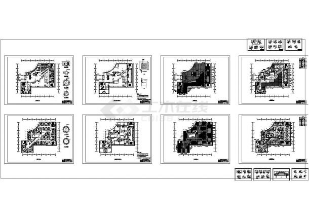 某特色酒楼CAD建筑设计施工图-图二