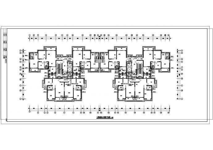 [陕西]一梯两户塔式商业住宅全套给排水施工图（压力排水）_图1