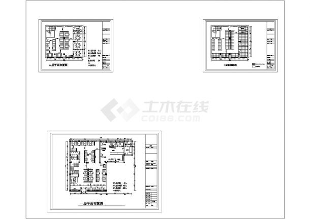 某主题火锅CAD室内设计装修图-图一