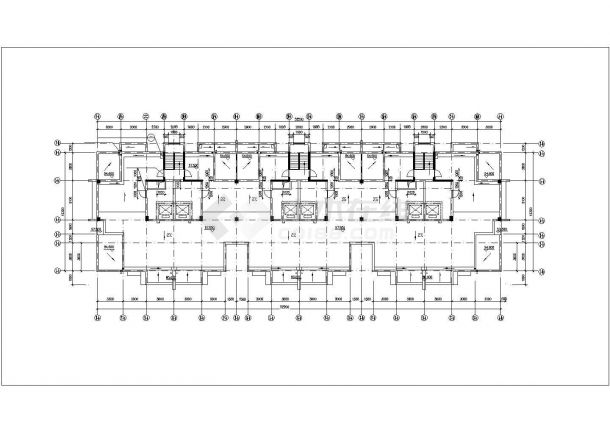 温州市某小区1.6万平米左右18+1层框剪结构住宅楼平剖面设计CAD图纸-图一