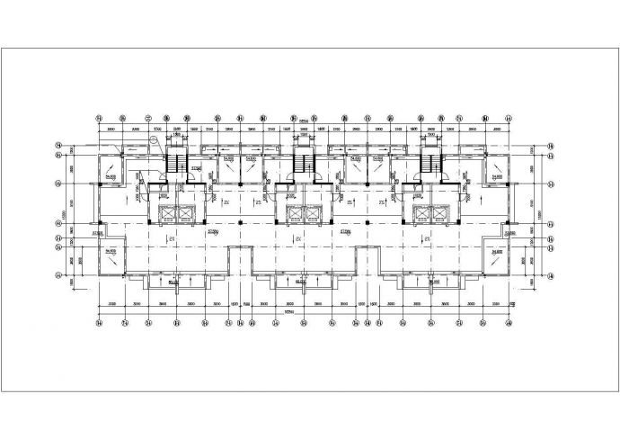 温州市某小区1.6万平米左右18+1层框剪结构住宅楼平剖面设计CAD图纸_图1