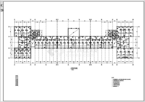 一大型学校砖混结构平面布置详图-图二