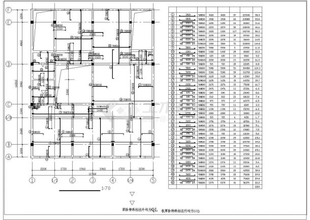 某地区3层砖混私人住宅结构CAD图-图一