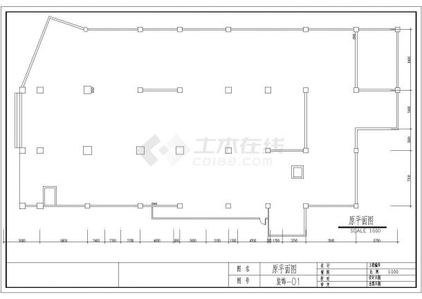 上海市某知名酒店施工设计CAD图纸-图一