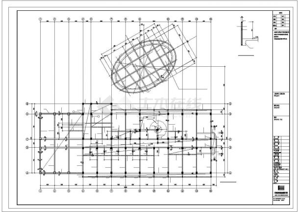 3727平米四层框架商务楼施工组织设计方案-图二