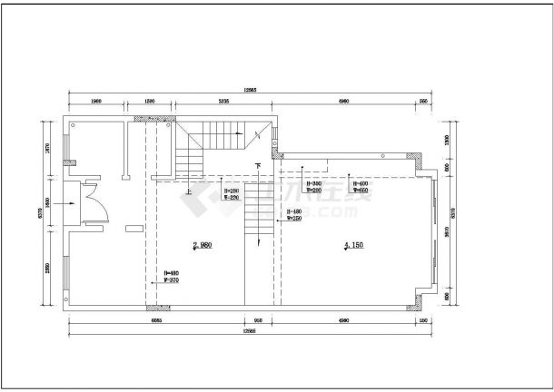 新城别墅全套装修CAD图纸-图二