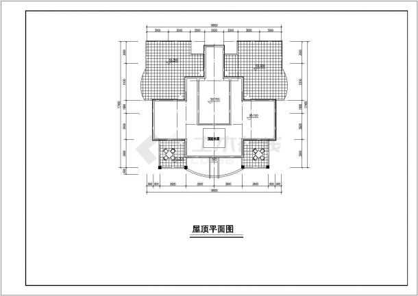 温州市某小区4300平米18+1层框架结构住宅楼平立剖面设计CAD图纸-图二