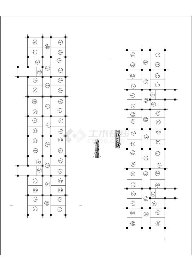某建筑面积9201平米10层医学院公寓毕业设计cad结构施工图（含设计说明，含计算书）-图一