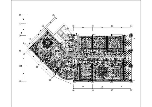 某五星豪华酒店中餐厅CAD节点剖面构造完整施工图-图一