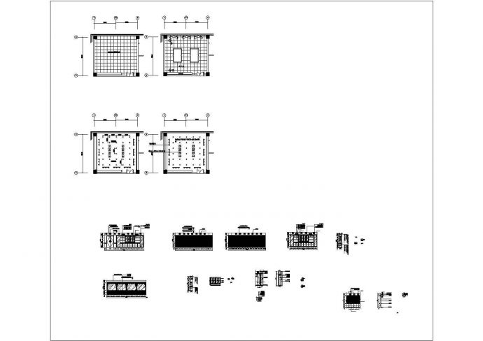 某五星级大酒店装饰工程CAD图纸十六层图_图1