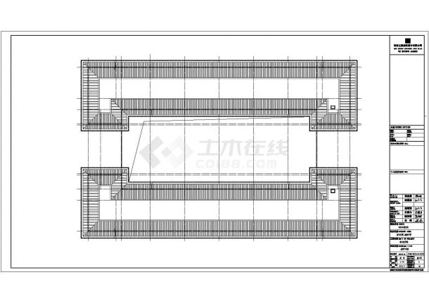 汝阳县第二高级中学五层框架结构综合教学楼设计cad全套建筑施工图（含设计说明，含结构设计，含给排水设计，含电气设计）-图二
