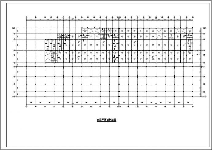某地区市郊三层框架商业铺联体别墅设计CAD资料_图1