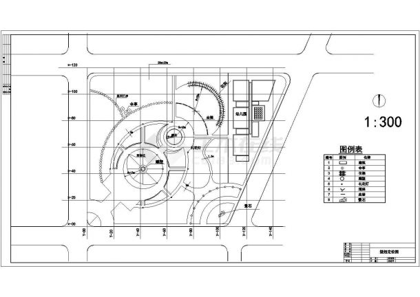某小游园环境景观设计cad总平面施工图（甲级院设计）-图一
