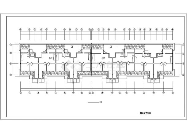 4580平米6层砖混结构住宅楼建筑设计CAD图纸（含阁楼和储藏室）-图二