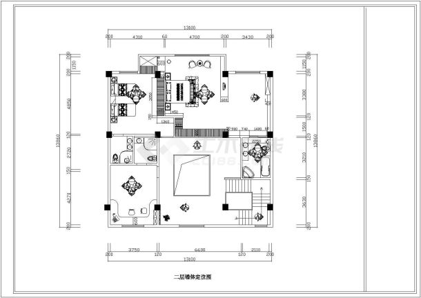 某欧式私人家居全套装修设计方案图-图二