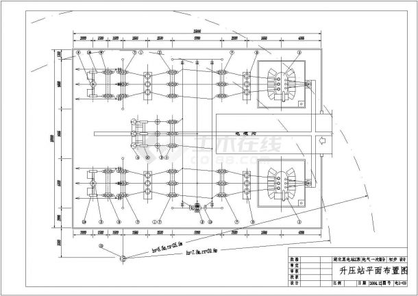 某工厂升压站初步设计cad电气施工图-图二