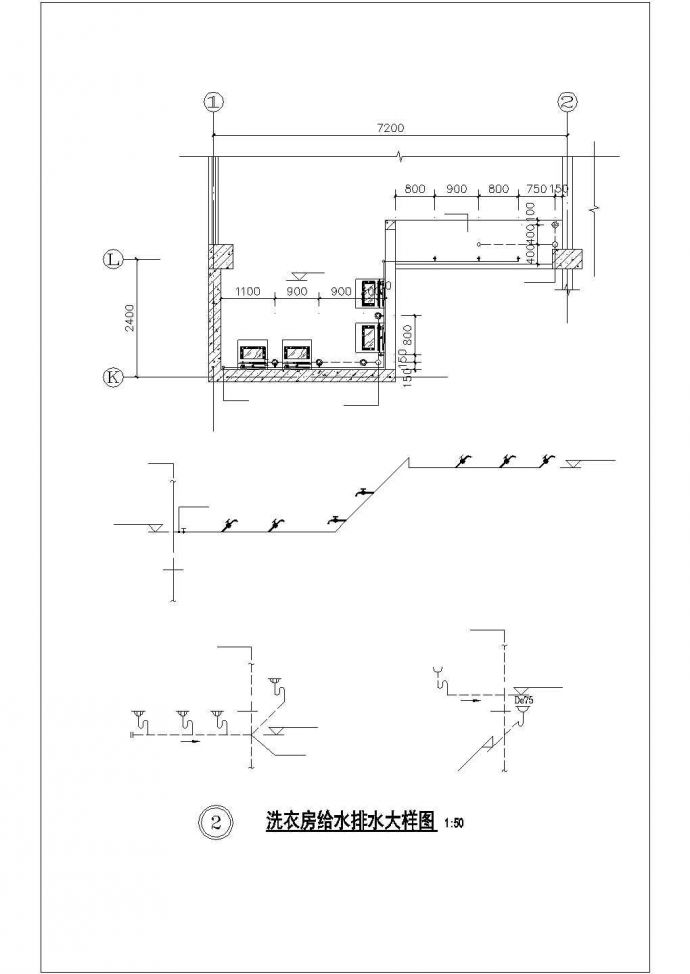 [广东]宿舍楼建筑给排水全套图纸（太阳能热水系统）_图1