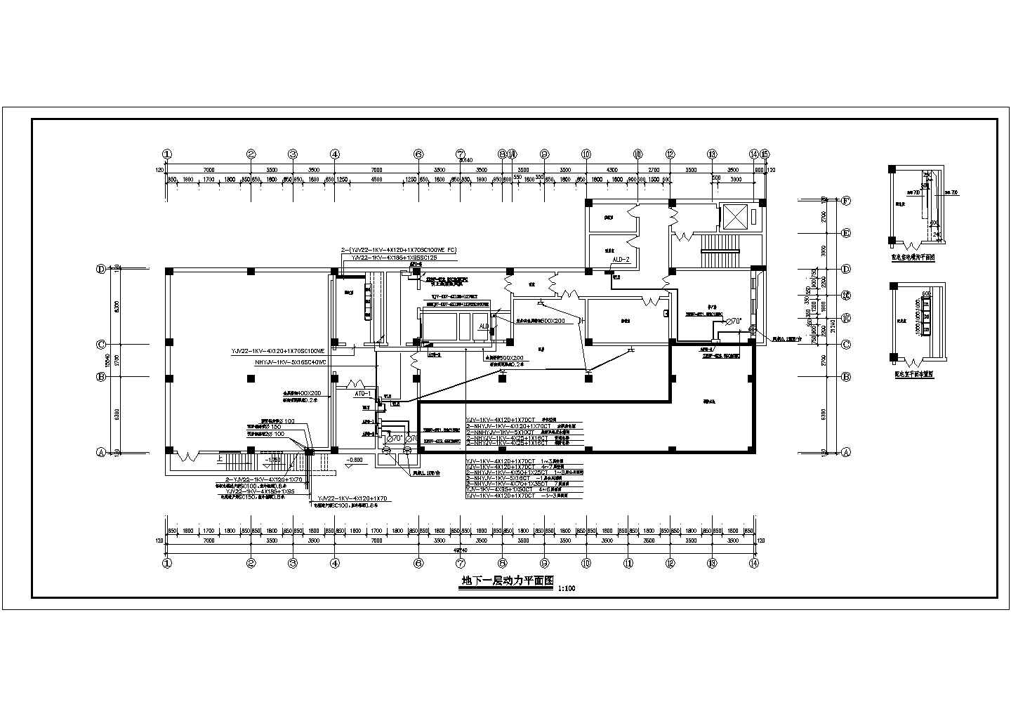 某大型医院高低压变配电所设计cad全套电气施工详图（含设计说明）