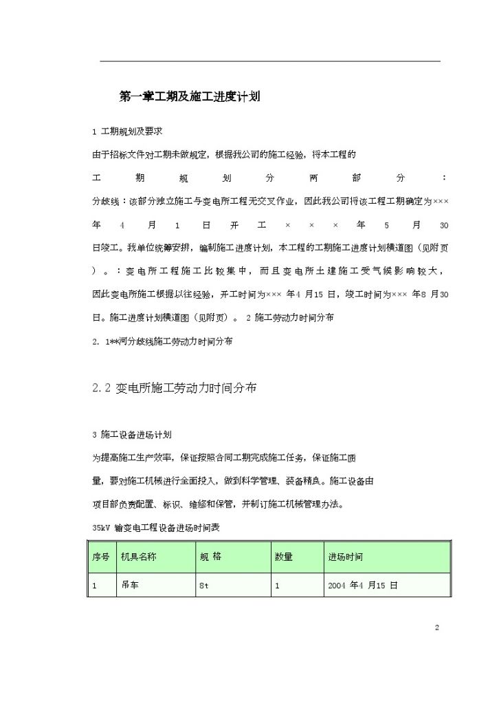 黑龙江某变电站电气施工组织方案-图二